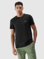 T-shirt regular para homem com estampado - preto 4FWSS25TTSHM1974 preto