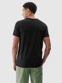 T-shirt regular para homem com estampado - preto 4FWSS25TTSHM1974 preto