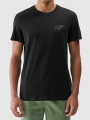 T-shirt regular para homem com estampado - preto 4FWSS25TTSHM1974 preto