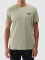 T-shirt regular para homem com estampado - azeitona/caqui 4FWSS25TTSHM1974 azeitona/caqui