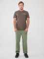 T-shirt regular para homem com estampado - castanho 4FWSS25TTSHM1974 castanho
