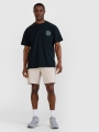 T-shirt oversized para homem com estampado - preto 4FWSS25TTSHM1979 preto