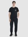 T-shirt regular para homem com estampado - preto 4FWSS25TTSHM1980 preto