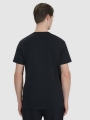 T-shirt regular para homem com estampado - preto 4FWSS25TTSHM1980 preto
