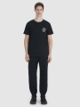 T-shirt regular para homem com estampado - preto 4FWSS25TTSHM1980 preto