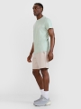 T-shirt regular para homem com estampado - turquesa 4FWSS25TTSHM1980 turquesa