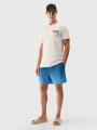 T-shirt regular para homem com estampado - branco 4FWSS25TTSHM1984 Branco