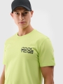 T-shirt regular para homem com estampado - verde 4FWSS25TTSHM1984 Verde