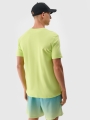 T-shirt regular para homem com estampado - verde 4FWSS25TTSHM1984 Verde