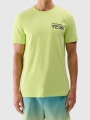 T-shirt regular para homem com estampado - verde 4FWSS25TTSHM1984 Verde