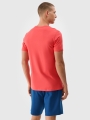 T-shirt normal de homem com estampado - vermelho 4FWSS25TTSHM1984 Vermelho
