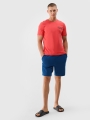 T-shirt normal de homem com estampado - vermelho 4FWSS25TTSHM1984 Vermelho