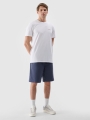 T-shirt lisa regular para homem - branco 4FWSS25TTSHM2003 Branco