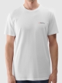 T-shirt lisa regular para homem - branco 4FWSS25TTSHM2003 Branco