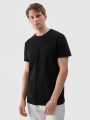 T-shirt normal lisa para homem - preto 4FWSS25TTSHM2003 preto