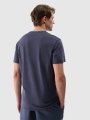 T-shirt lisa regular para homem - cinzenta 4FWSS25TTSHM2003 cinzenta