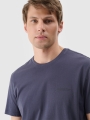 T-shirt lisa regular para homem - cinzenta 4FWSS25TTSHM2003 cinzenta