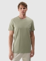 T-shirt normal lisa para homem - azeitona/caqui 4FWSS25TTSHM2003 azeitona/caqui