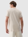 T-shirt estampada regular para homem - bege 4FWSS25TTSHM2004 Bege