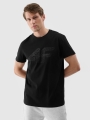 T-shirt estampada regular para homem - preto 4FWSS25TTSHM2004 preto
