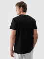 T-shirt estampada regular para homem - preto 4FWSS25TTSHM2004 preto