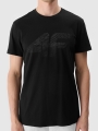 T-shirt estampada regular para homem - preto 4FWSS25TTSHM2004 preto