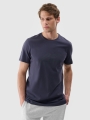T-shirt estampada regular para homem - cinzento 4FWSS25TTSHM2004 cinzento