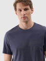 T-shirt estampada regular para homem - cinzento 4FWSS25TTSHM2004 cinzento