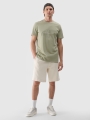 T-shirt estampada regular para homem - caqui 4FWSS25TTSHM2004 olive/khaki