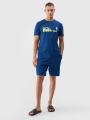 T-shirt regular para homem com estampado - turquesa 4FWSS25TTSHM2030 turquesa