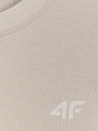 T-shirt lisa regular para homem - cinzento 4FWSS25TTSHM2074 cinzento