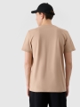 T-shirt lisa regular para homem - bege 4FWSS25TTSHM2074 Bege