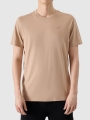 T-shirt lisa regular para homem - bege 4FWSS25TTSHM2074 Bege