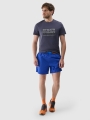 T-shirt regular para homem com estampado - cinzento 4FWSS25TTSHM2209 cinzento