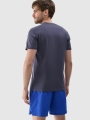 T-shirt regular para homem com estampado - cinzento 4FWSS25TTSHM2209 cinzento