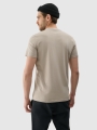 T-shirt regular para homem com estampado - cinzento 4FWSS25TTSHM2209 cinzento