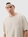 T-shirt Oversize Unissexo - Bege - 4FWSS25TTSHU1972  