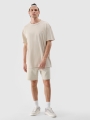 T-shirt Oversize Unissexo - Bege - 4FWSS25TTSHU1972  