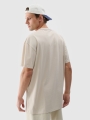 T-shirt Oversize Unissexo - Bege - 4FWSS25TTSHU1972  
