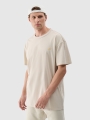 T-shirt Oversize Unissexo - Bege - 4FWSS25TTSHU1972  
