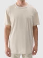 T-shirt Oversize Unissexo - Bege - 4FWSS25TTSHU1972  