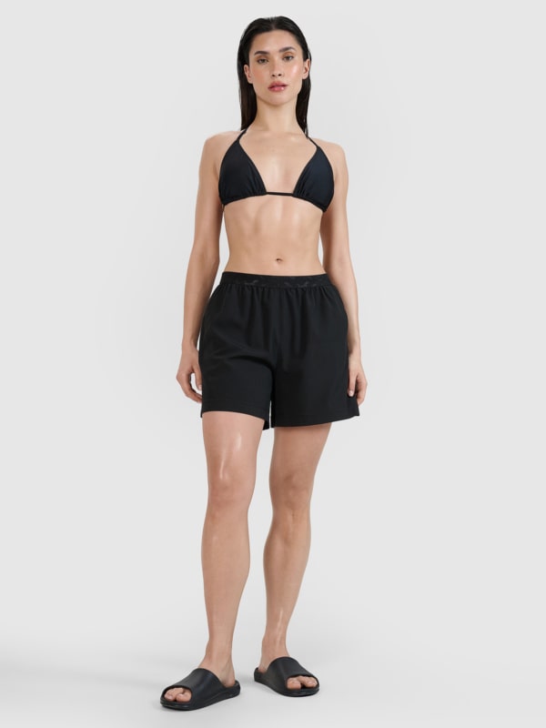 Calções de Praia para Mulher - Preto - 4FWSS25UBDSF129