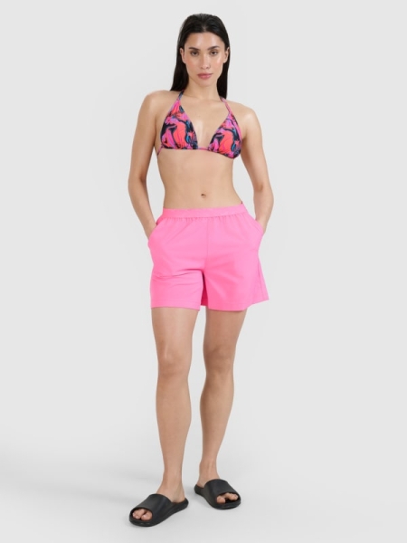 Calções de Praia para Mulher - Cor-de-Rosa  - 4FWSS25UBDSF129