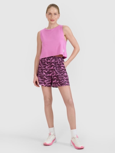 Calções de Praia para Mulher - Violeta/Roxo  - 4FWSS25UBDSF136