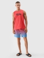 Calções de Praia para Homem - Coral/Vermelho - 4FWSS25UBDSM132