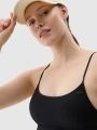 Soutien de treino sem costuras de baixo apoio para mulher - preto 4FWSS25USBAF151 preto