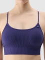 Soutien de treino sem costuras de baixo suporte para mulher - azul marinho 4FWSS25USBAF151 azul marinho