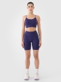 Soutien de treino sem costuras de baixo suporte para mulher - azul marinho 4FWSS25USBAF151 azul marinho
