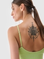 Soutien de treino sem costuras de baixo apoio para mulher - verde 4FWSS25USBAF151 Verde