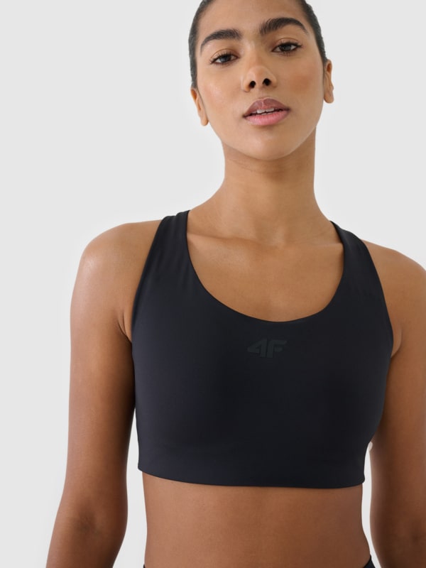 Soutien de treino com suporte médio - preto 4FWSS25USBAF164 preto